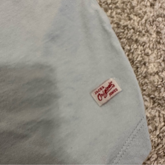 Light Blue Jack & Jones Mens Tshirt - Picture 2 of 4